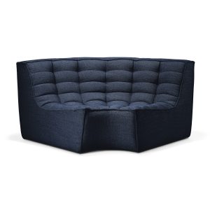 Sedačka N701 rohový diel okrúhly graphite látka